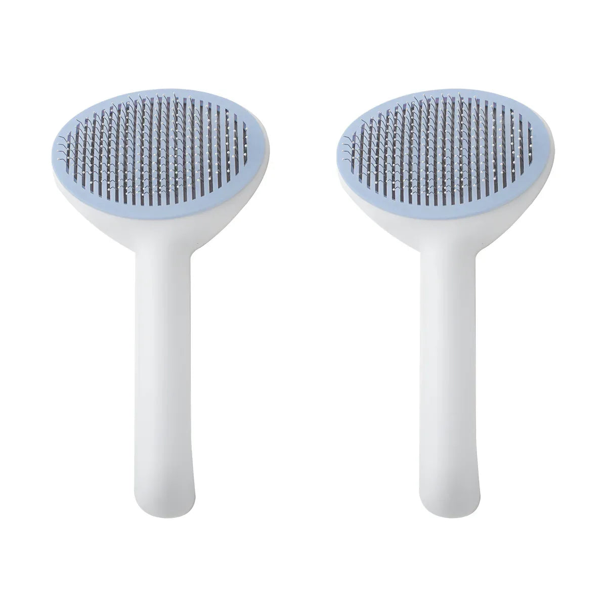 Set 2 perii cu mecanism de indepartare a parului, Naimeed D5178, pentru animale, Albastru