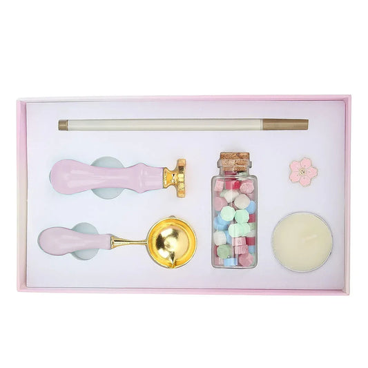 Set 6 piese, sigiliu ceara, Naimeed D5217, Roz