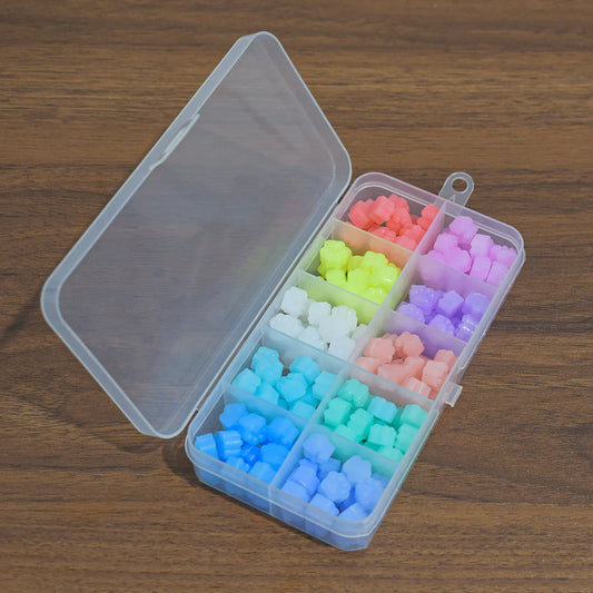 Set ceara multicolora, Naimeed D5221, 10 culori, 45g, multicolor