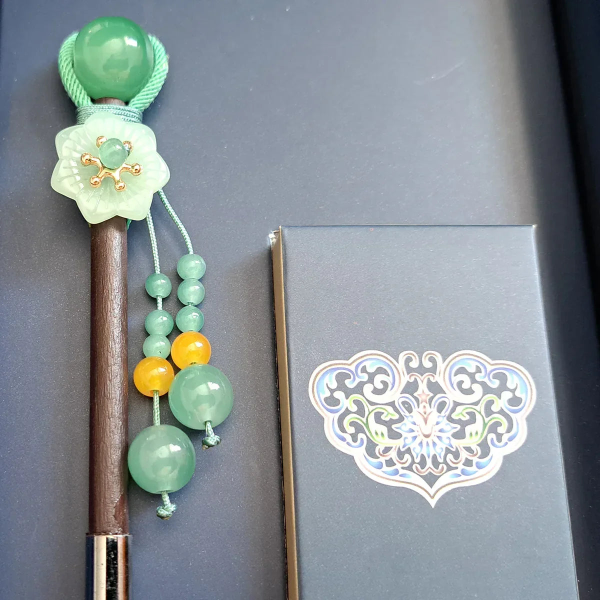 Set stilou cu penita, calimara, 5 rezerve, Naimeed D5225, model2