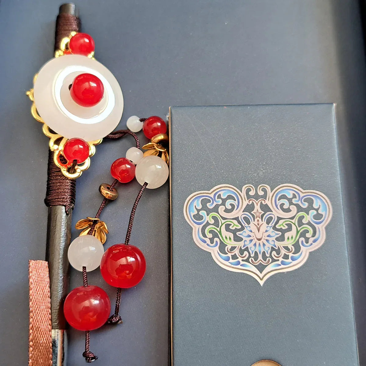 Set stilou cu penita, calimara, 5 rezerve, Naimeed D5225, model3