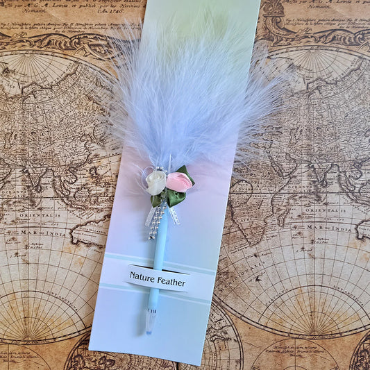 Pix Feather Writer, cu pana si accesoriu, elegant, Naimeed D5230, Blue