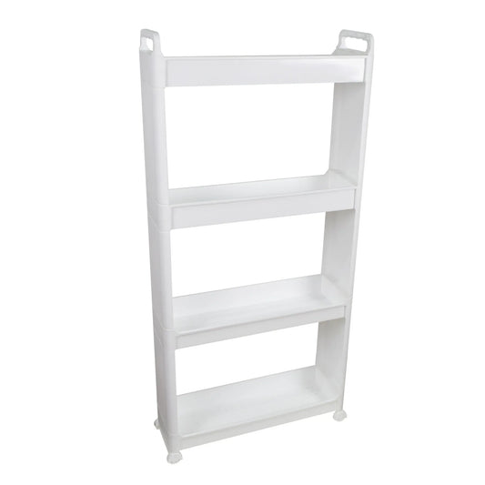 Raft multifunctional, 4 niveluri, Naimeed D5281, Alb, 56x18x115cm