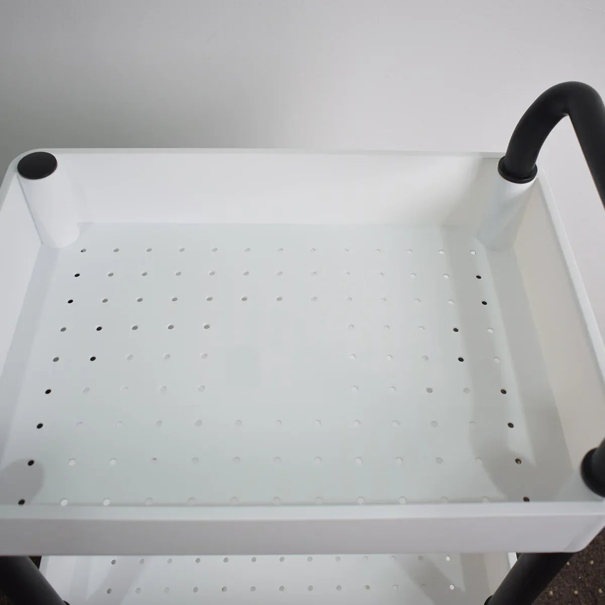 Raft multifunctional, 3 niveluri, Naimeed D5288, Alb/Negru, 46x33x84cm