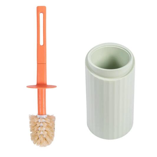 Set perie toaleta cu suport, Naimeed D5313, 40x11cm, Verde