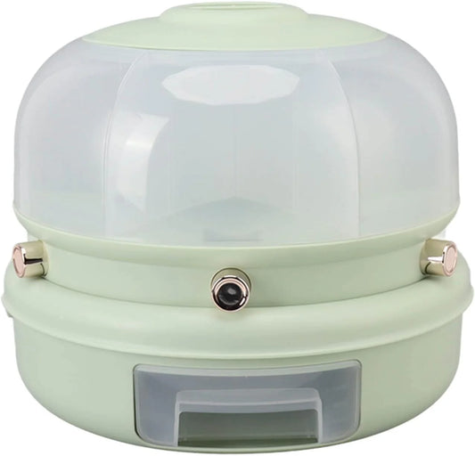 Recipient pentru orez, Naimeed D5315, cu 6 compartimente, 29x29x25cm, Verde Deschis