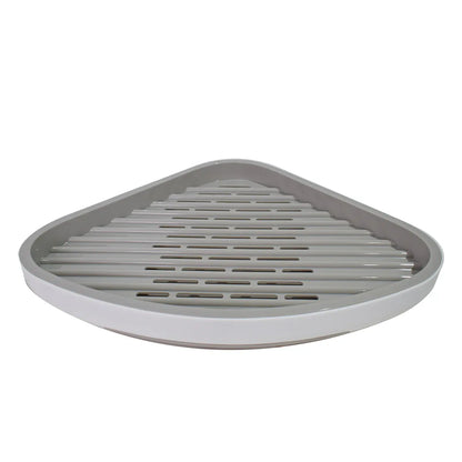 Etajera baie, sistem scurgere apa, Naimeed D5322, Alb, 32x24x6cm
