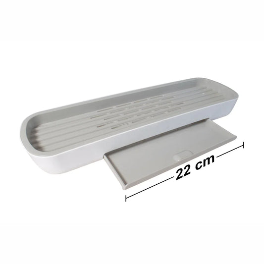 Etajera baie, multifunctionala, Naimeed D5324, 12x42x7cm Alb