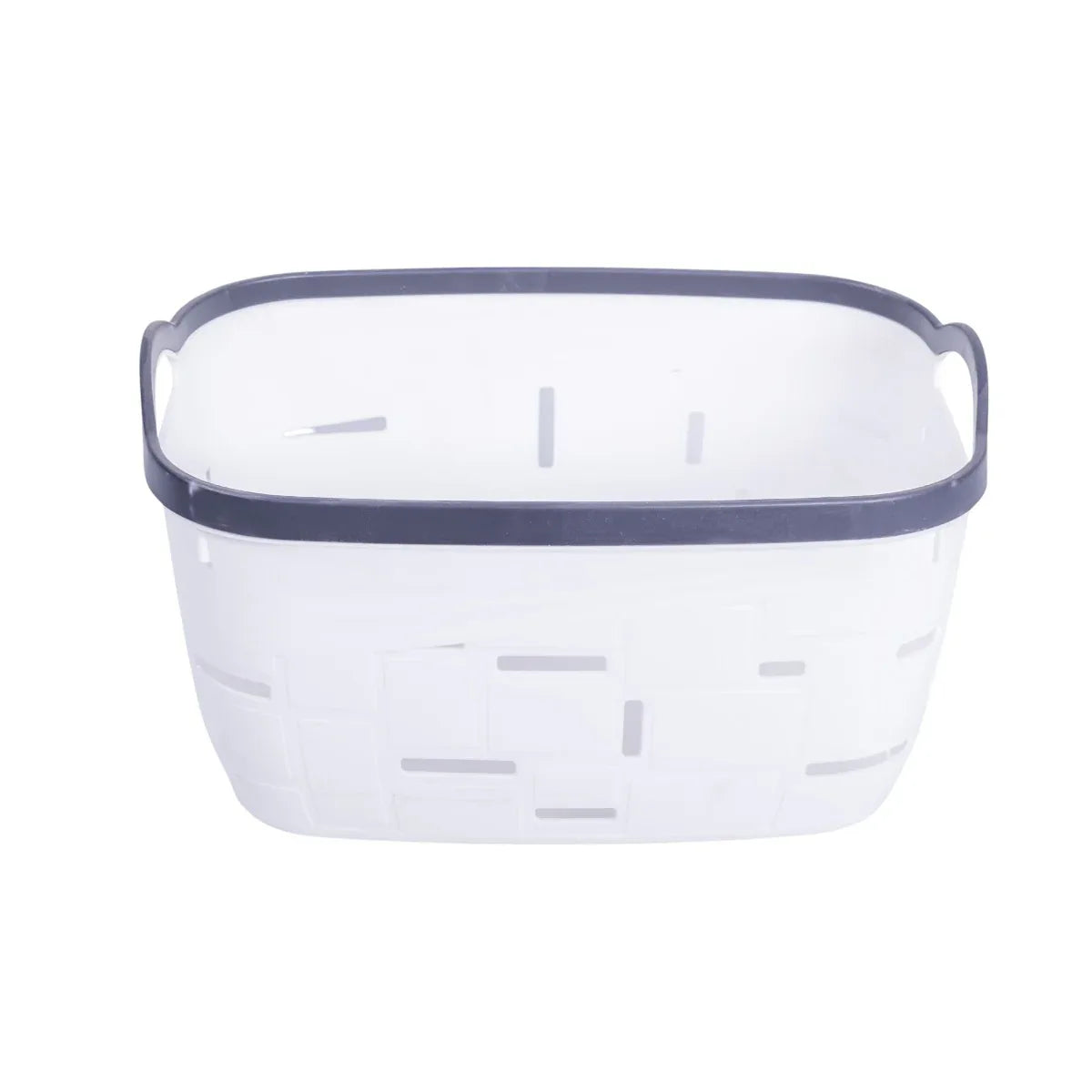 Set 3 cosuri depozitare, Naimeed D5341, D5342, D5343, plastic, 34x27x20 cm, 30x23x16 cm, 26x19x14 cm, Alb