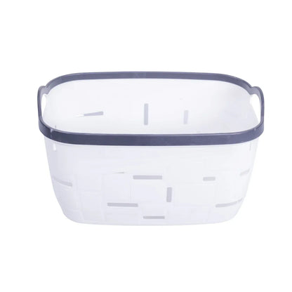 Set 3 cosuri depozitare, Naimeed D5341, D5342, D5343, plastic, 34x27x20 cm, 30x23x16 cm, 26x19x14 cm, Alb