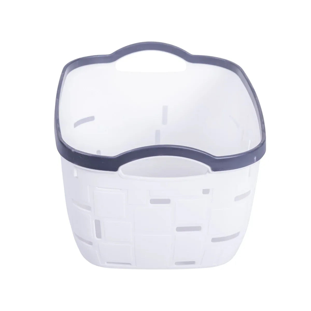 Set 3 cosuri depozitare, Naimeed D5341, D5342, D5343, plastic, 34x27x20 cm, 30x23x16 cm, 26x19x14 cm, Alb