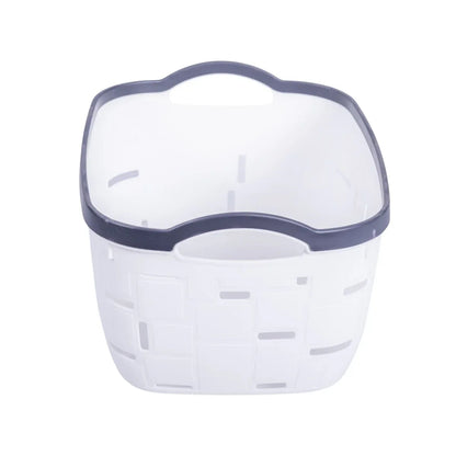 Set 3 cosuri depozitare, Naimeed D5341, D5342, D5343, plastic, 34x27x20 cm, 30x23x16 cm, 26x19x14 cm, Alb