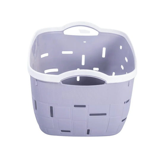 Set 3 cosuri depozitare, Naimeed D5341, D5342, D5343, plastic, 34x27x20 cm, 30x23x16 cm, 26x19x14 cm, Gri