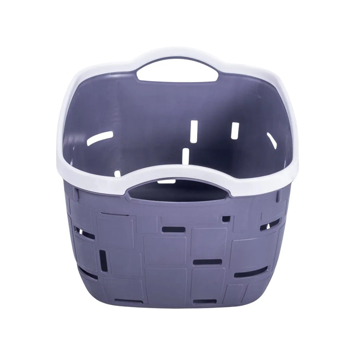 Set 3 cosuri depozitare, Naimeed D5341, D5342, D5343, plastic, 34x27x20 cm, 30x23x16 cm, 26x19x14 cm, Gri inchis