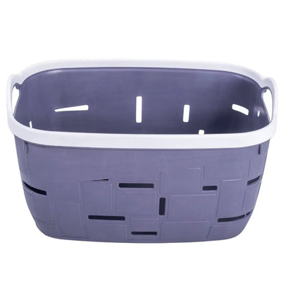 Set 3 cosuri depozitare, Naimeed D5341, D5342, D5343, plastic, 34x27x20 cm, 30x23x16 cm, 26x19x14 cm, Gri inchis