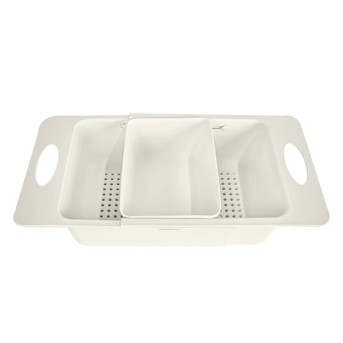 Strecuratoare extensibila pentru chiuveta, Naimeed D5347, bol detasabil, Crem, 38x20x9cm