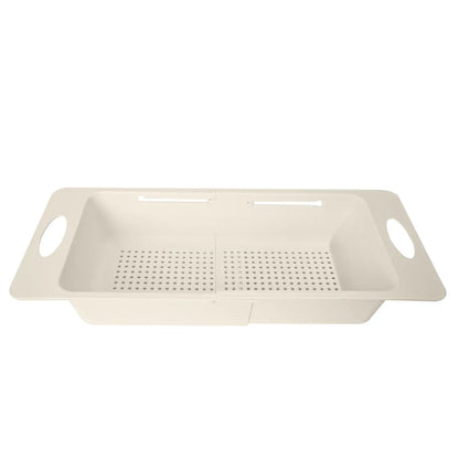 Strecuratoare extensibila pentru chiuveta, Naimeed D5347, bol detasabil, Crem, 38x20x9cm