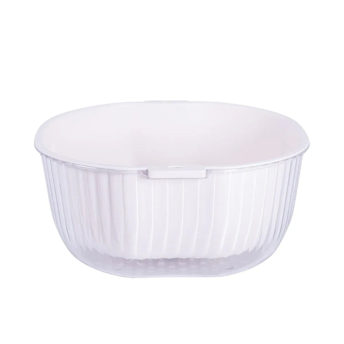 Set strecuratoare cu bol detasabil, Naimeed D5348, plastic, 31x27X12cm, Alb