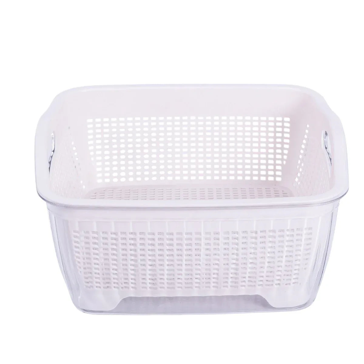 Set strecuratoare cu bol detasabil, Naimeed D5349, plastic, 27x26X13cm, Alb