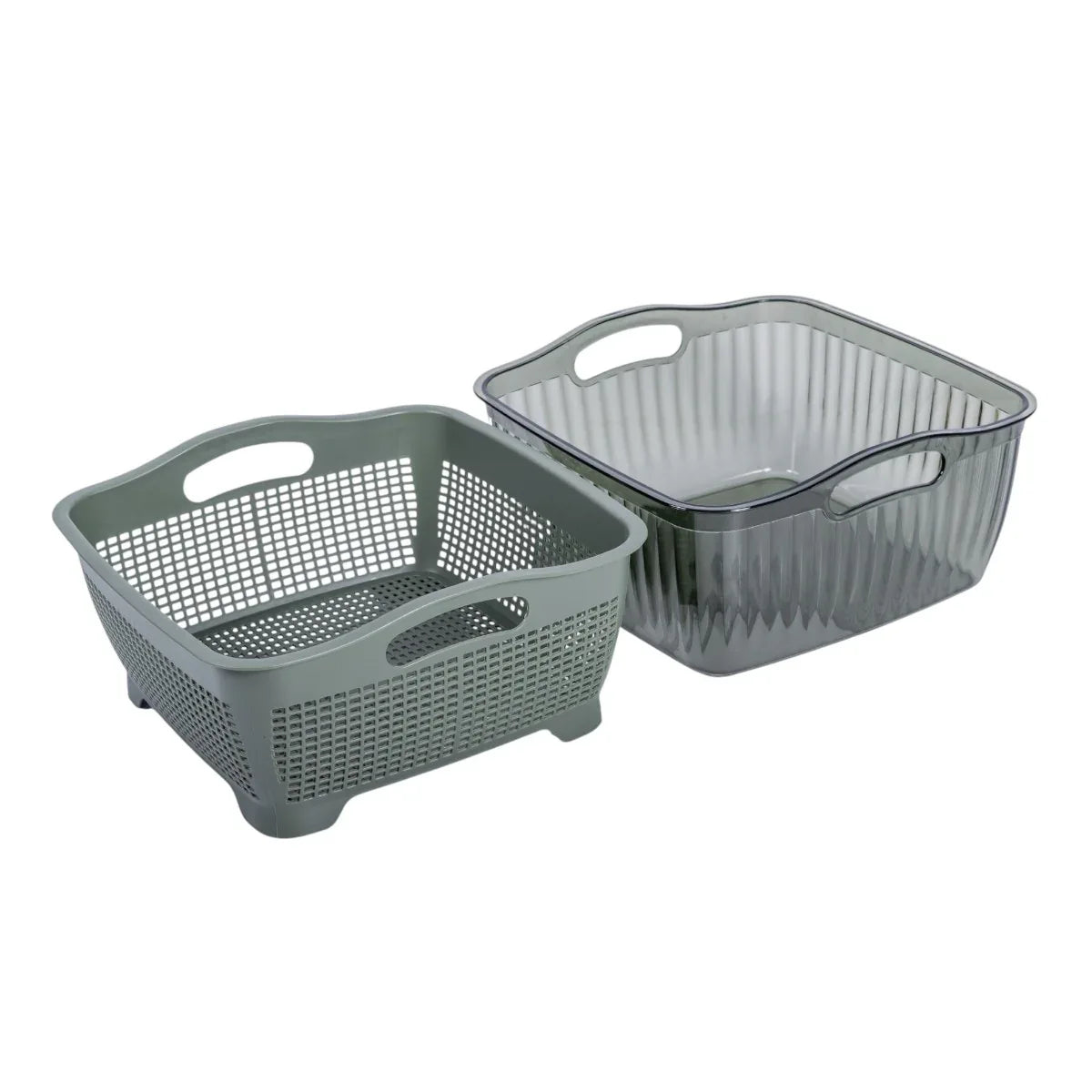 Set strecuratoare cu bol detasabil, Naimeed D5349, plastic, 27x26X13cm, Verde