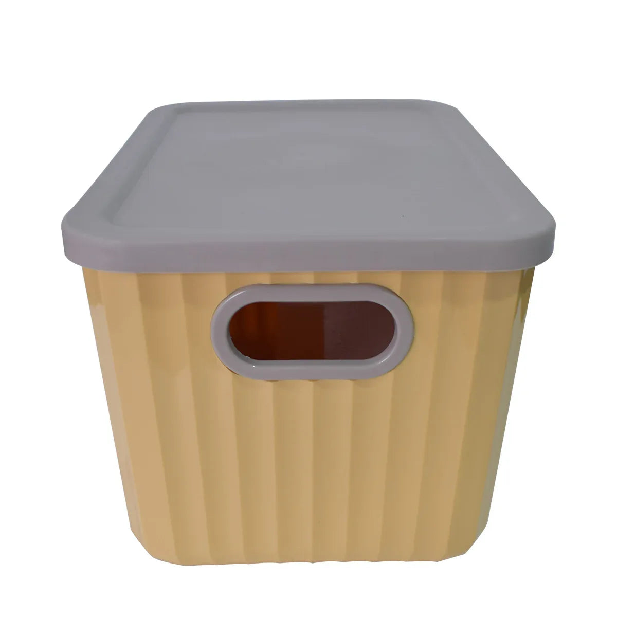 Cutie depozitare, cu capac, Naimeed D5381, Galben, 26x18x16cm