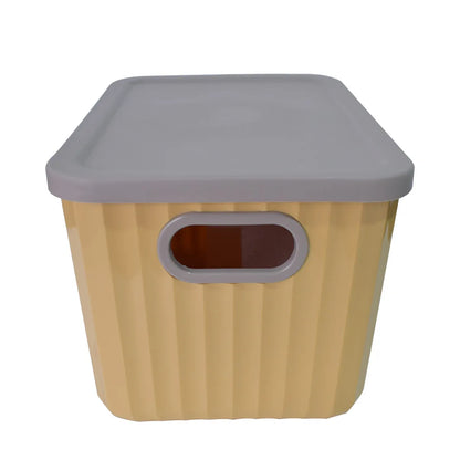 Cutie depozitare, cu capac, Naimeed D5381, Galben, 26x18x16cm