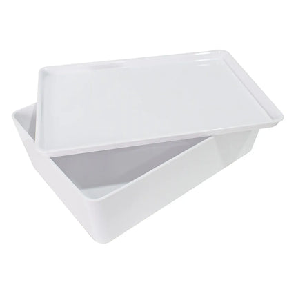 Cutie depozitare, cu capac, Naimeed D5383, Alb, 26x18x8cm