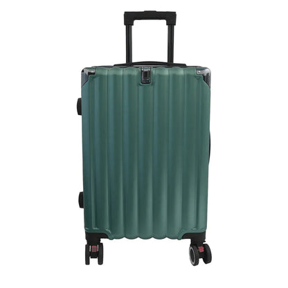 Troler voiaj, Naimeed D5388L, 4 roti duble 360 grade, ABS, inchidere cifru, Verde, 50x31x79cm