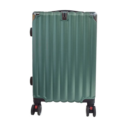 Troler voiaj, Naimeed D5388S, 4 roti duble 360 grade, ABS, inchidere cifru, Verde, 38x23x60cm