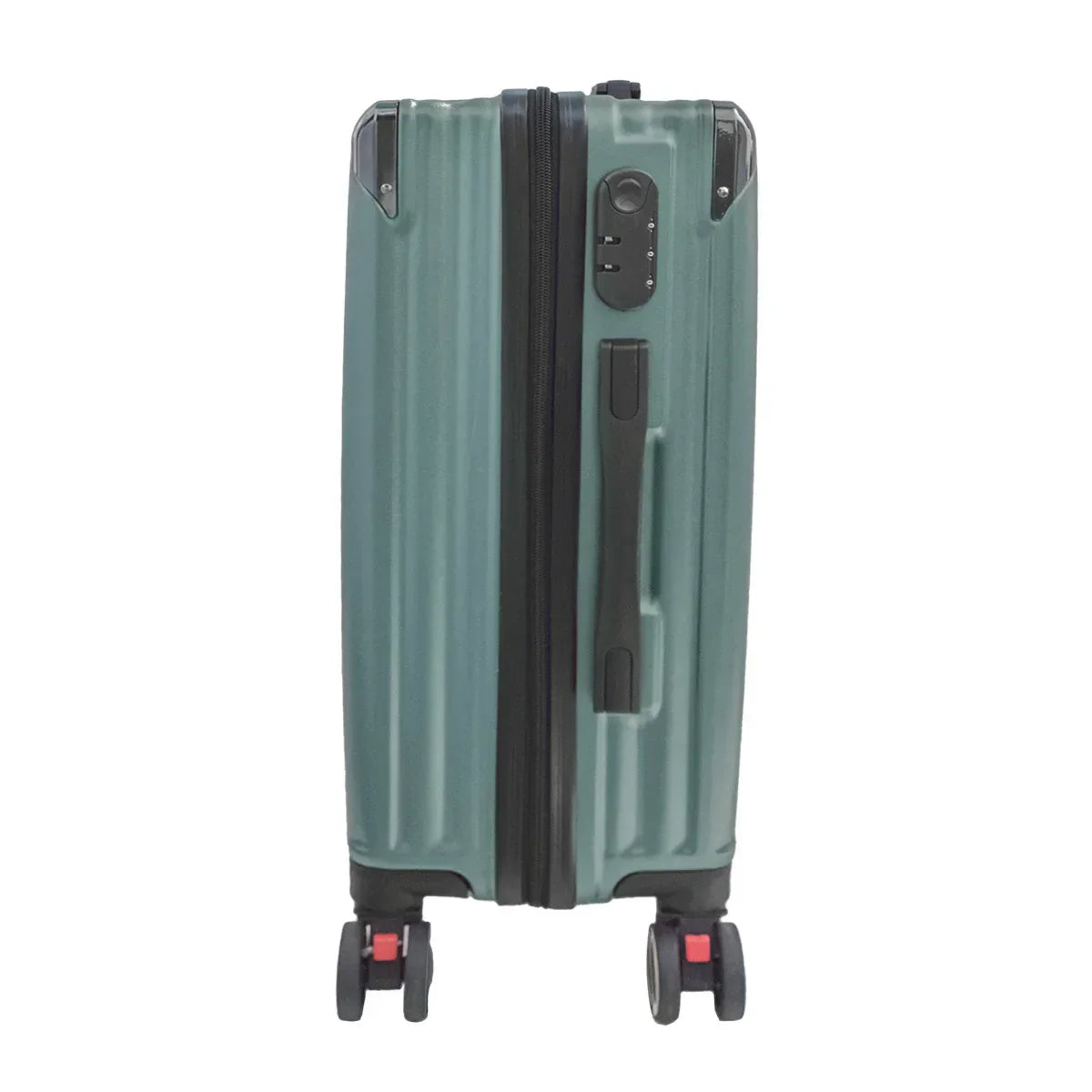 Troler voiaj, Naimeed D5388M, 4 roti duble 360 grade, ABS, inchidere cifru, Verde, 42x27x68cm