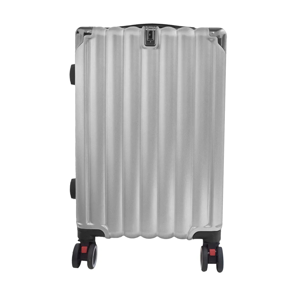 Troler voiaj, Naimeed D5389L, 4 roti duble 360 grade, ABS, inchidere cifru, Argintiu, 50x31x79cm