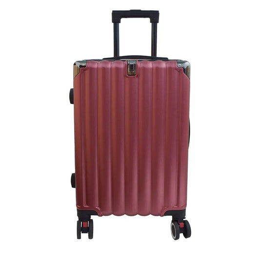 Troler voiaj, Naimeed D5390S, 4 roti duble 360 grade, ABS, inchidere cifru, Rosu, 38x23x60cm