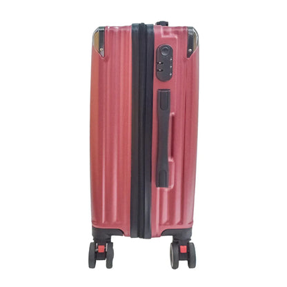 Troler voiaj, Naimeed D5390S, 4 roti duble 360 grade, ABS, inchidere cifru, Rosu, 38x23x60cm
