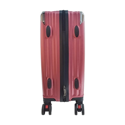 Troler voiaj, Naimeed D5390L, 4 roti duble 360 grade, ABS, inchidere cifru, Rosu, 50x31x79cm