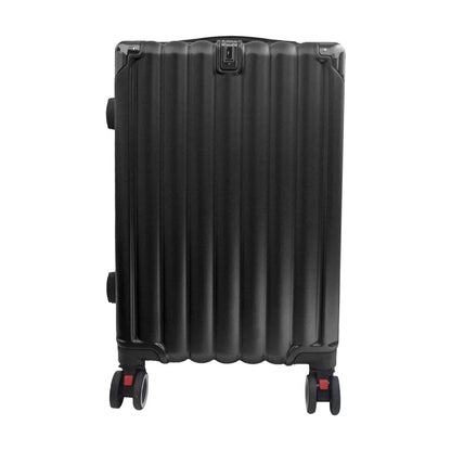 Troler voiaj, Naimeed D5391M, 4 roti duble 360 grade, ABS, inchidere cifru, Negru, 42x27x68cm