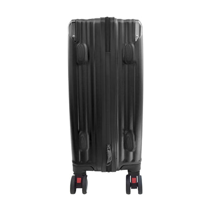 Troler voiaj, Naimeed D5391L, 4 roti duble 360 grade, ABS, inchidere cifru, Negru, 50x31x79cm