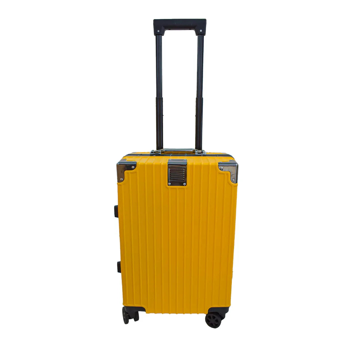 Troler, bagaj de cala, Naimeed D5393L, Premium Voyage, 4 roti duble 360 grade, ABS, inchidere cifru, Galben, 44x29x71cm