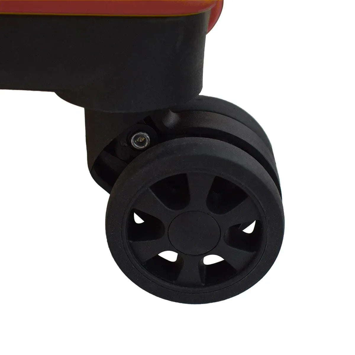 Troler, cabina avion, Naimeed D5395S, Premium Voyage, 4 roti duble 360 grade, ABS, inchidere cifru, Rosu, 34x23x55cm