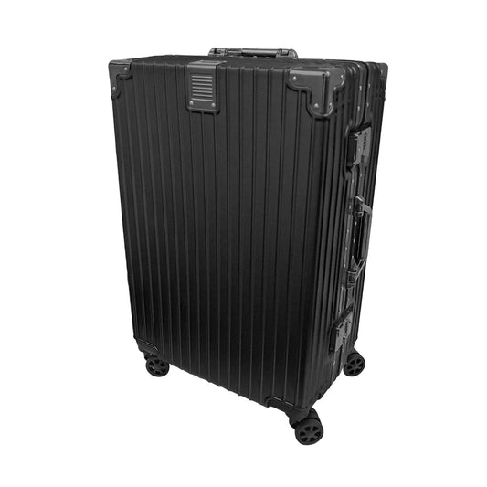 Troler, bagaj de cala, Naimeed D5397M, Premium Voyage, 4 roti duble 360 grade, ABS, inchidere cifru, Negru, 42x28x68cm