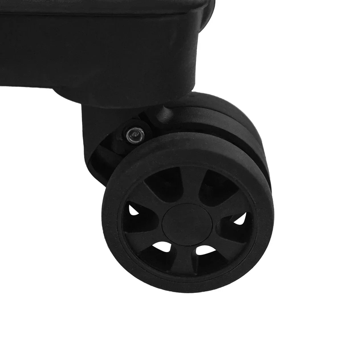 Troler, bagaj de cala, Naimeed D5397M, Premium Voyage, 4 roti duble 360 grade, ABS, inchidere cifru, Negru, 42x28x68cm