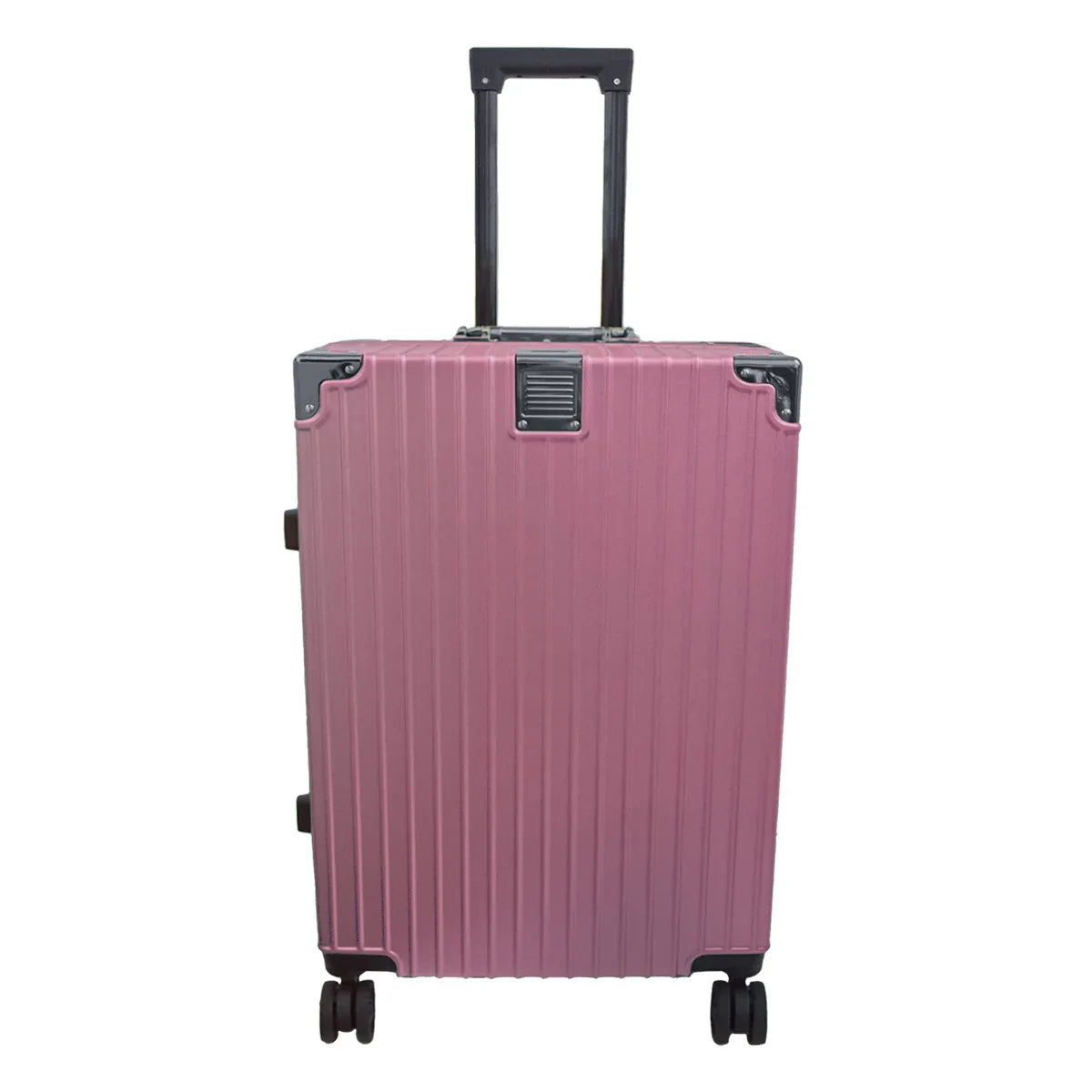Troler, bagaj de cala, Naimeed D5399M, Premium Voyage, 4 roti duble 360 grade, ABS, inchidere cifru, Roz, 42x28x68cm