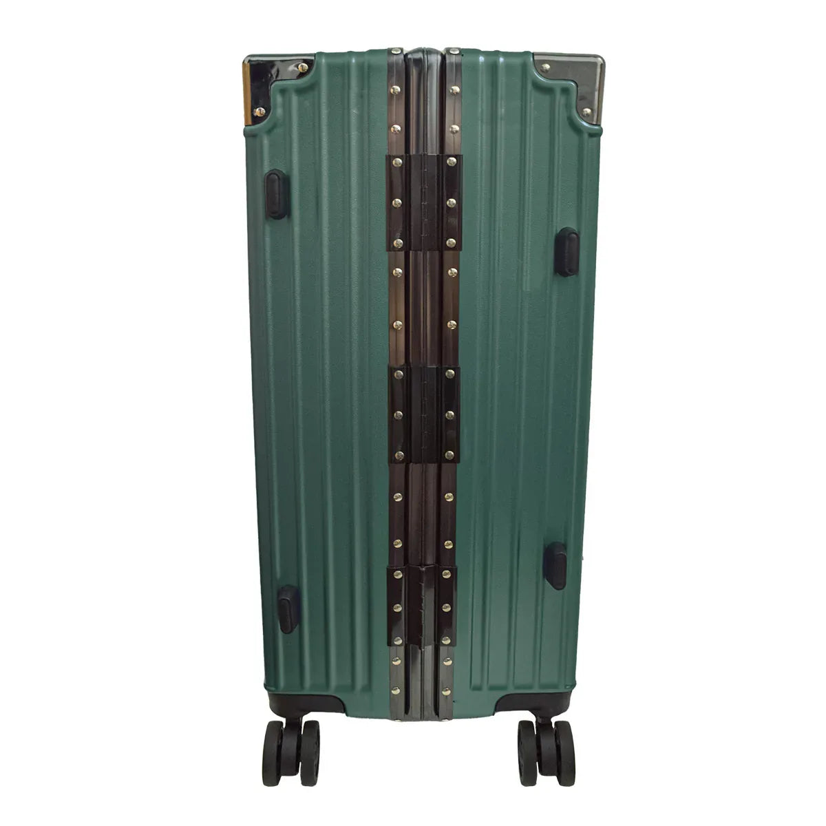 Troler, bagaj de cala, Naimeed D5401L, Premium Voyage, 4 roti duble 360 grade, ABS, inchidere cifru, Verde, 50x33x77cm