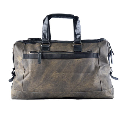 Geanta voiaj, pentru avion, piele ecologica, Naimeed D5406, Companion, Verde militar, 45x20x30cm