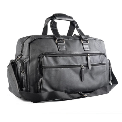 Geanta voiaj, pentru avion, piele ecologica, Naimeed D5407, Companion, Gri, 48x17x27cm