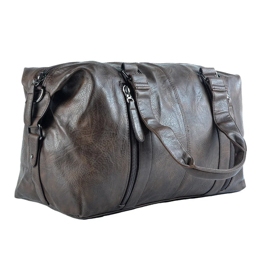 Geanta voiaj, pentru avion, piele ecologica, Naimeed D5413, Companion, Maro inchis, 50x16x30cm