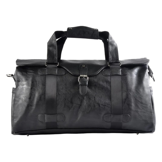 Geanta voiaj, pentru avion, piele ecologica, Naimeed D5415, Companion, Negru, 48x20x23cm