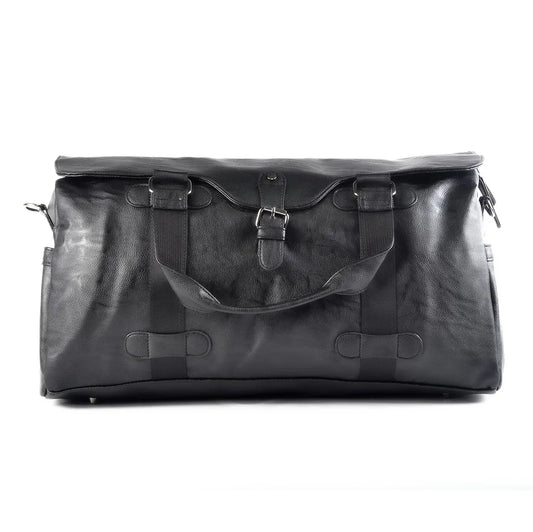 Geanta voiaj, pentru avion, piele ecologica, Naimeed D5415, Companion, Negru, 48x20x23cm