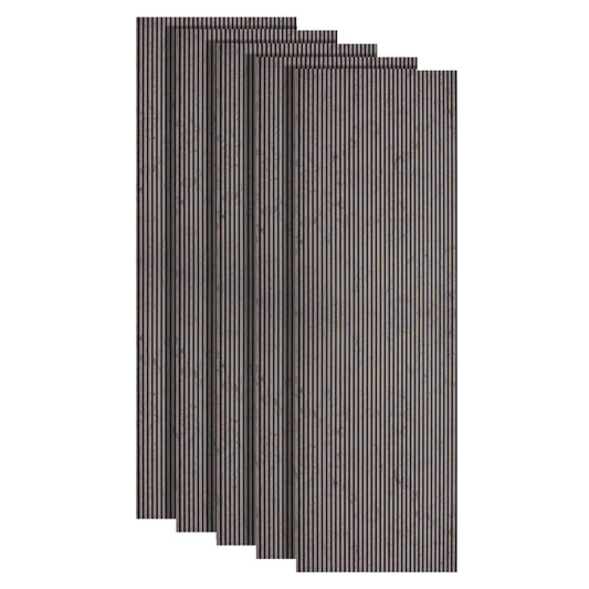 Set 5 panouri decorative, riflaj, polimer rigid, Naimeed D5462, 270x30x0.5cm, Crem