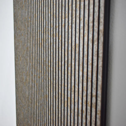 Set 5 panouri decorative, riflaj, polimer rigid, Naimeed D5463, 270x30x0.5cm, Crem