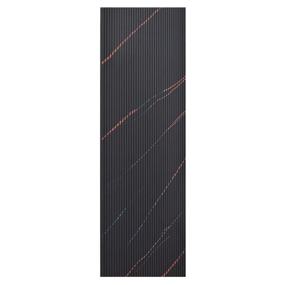 Set 5 panouri decorative, riflaj, polimer rigid, Naimeed D5464, 270x30x0.5cm, Negru